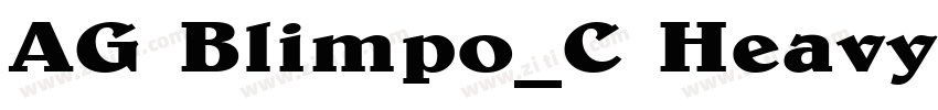 AG Blimpo_C HeavyIta字体转换